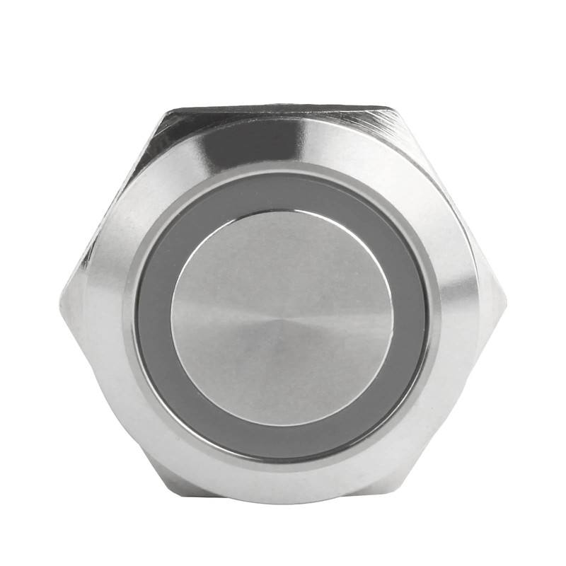 Larcele 22 mm Waterproof Pressure Switch with 12 V Indicator