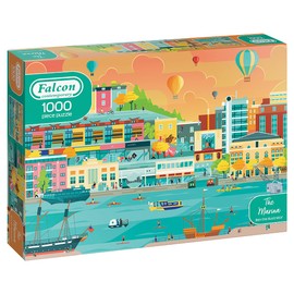 Jumbo 11361 Falcon Contemporary 1000 Pieces The Marina, Multicoloured