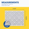 Aerostar 19 7/8x21 1/2x1 MERV 13 Pleated Air Filter, AC