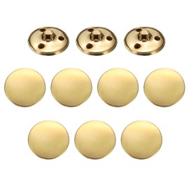 HARFINGTON 10pcs Metal Antiqued Button 25mm Round Metal Sewing Button Brass Shank Replacement Button for Men Women Blazer Suit Woolen Coat Shirt Jacket Trousers Sewing Crafts, Gold