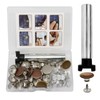 Metal Tack Buttons Kit - 30 Sets, 17 mm, DIY