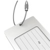 H.W.T Luggage Tags, 2 Pack Metal Rectangular ID Identifier Name