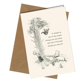Winnie the Pooh Birthday Anniversary Valentine Card Friend Card share it with somebody #1336