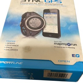 Sportline SPORTS LINE SYNC GPS SPORTS WATCH, STOP WATCH, WATER RESISTANT, BLUETOOTH SMART