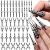 70 pezzi Punk Croce Cinture Nail Charms Y2K Metallo Gothic