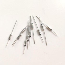 10Pcs Silver 184℃ RY184 TF 184 Degrees Celsius 10A 250 V Temperature Thermal Fuse Cartridge Fuses Tools and Home Improvement Fuses