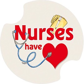 Thirstystone Nurse Car Cup Holder Coaster, 2-Pack, Multicolor (DTR55)