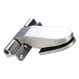 eliga Door Hinge Self-Closing Tongue Shape Matt Chrome DIN Left