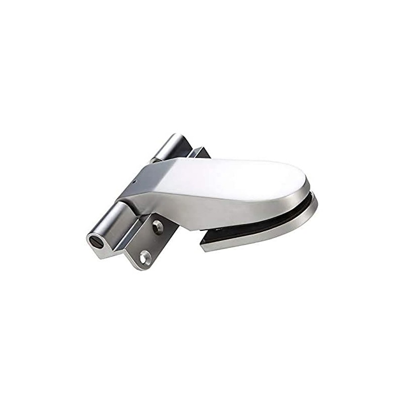eliga Door Hinge Self-Closing Tongue Shape Matt Chrome DIN Left