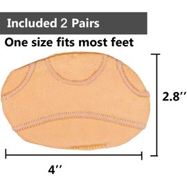 Metatarsal Pads with Gel Forefoot Cushion for Men and Women, Pack of 4 Mortons Neuroma Pads Bunion Cushion Pads for Hard Skin Calluses Arthritis Metatarsal Gel Sleeves