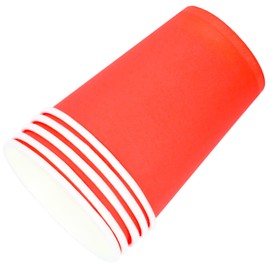 XNHIU 40 Pieces 9 Ounce Paper Cups Christmas Red and Green Paper Cups Disposable Party Cups (Red, Green)