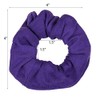 36 Pcs Solid Hair Scrunchies - Purple