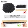 Afro curly Bulk hair:_1b (black)_10 inch