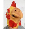 Rubber Johnnies Chicken Head MASK, Farm Animal MASKS, Funny Fancy