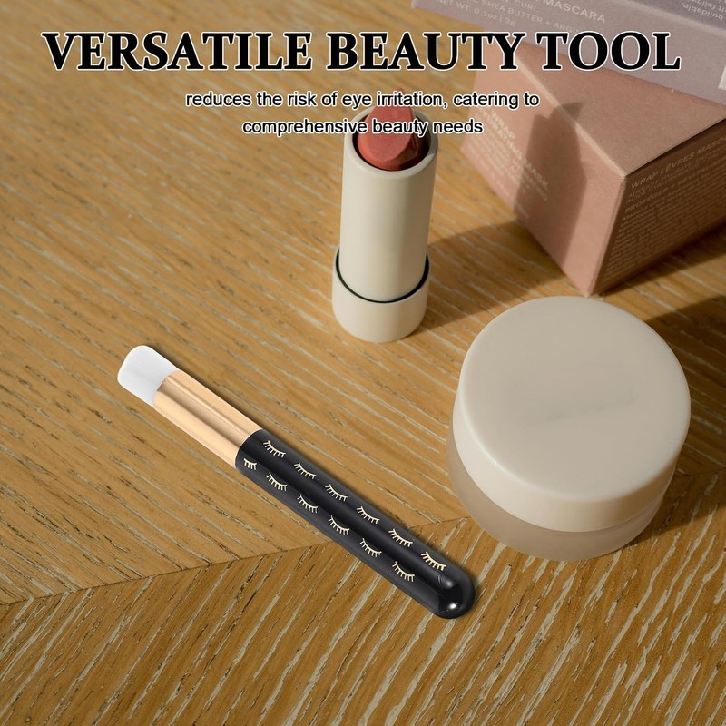 Yardwe Cepillo de pestañas negro, 10 herramientas para limpieza facial