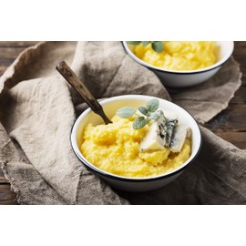 Bulk Coarse-Ground Yellow Corn Meal For Corn bread, Grits, Polenta - 5 Lb. Bag