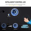 JoFomp LED Light Up Wall Clock Glow in Dark, 12