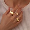 Inerney 10PCS Gold Stackable Rings Set for Women, 14K Gold