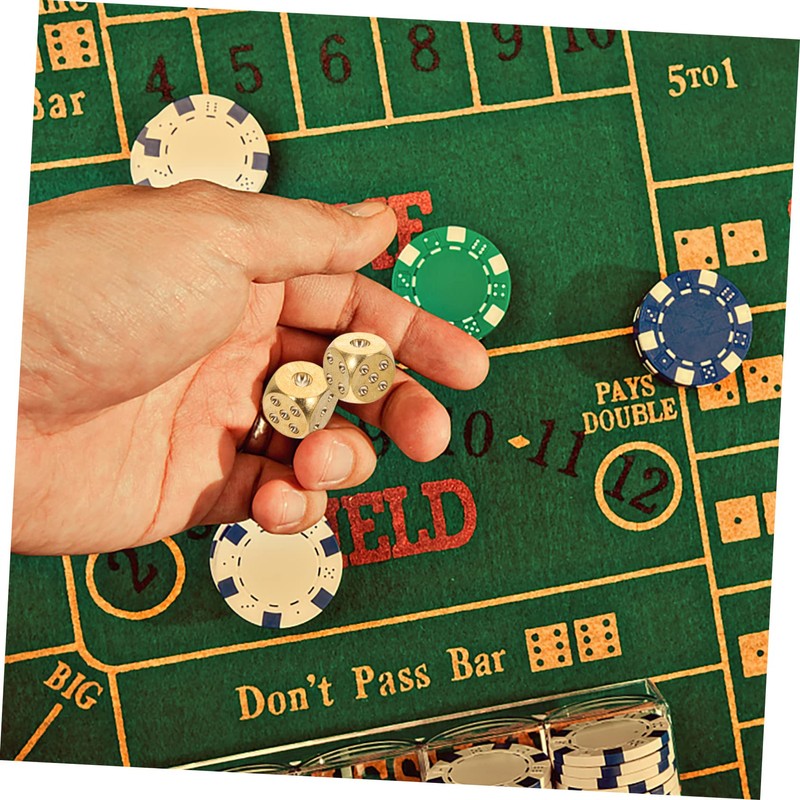 Abaodam Pure Copper Dice Win Switch Teaching Dice Board Gold
