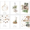 30 Eco Friendly Traditional Christmas Cards with Envelopes