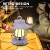 Retro Rechargeable Camping Lantern Infinite Dimming 3 Level Color Temperature