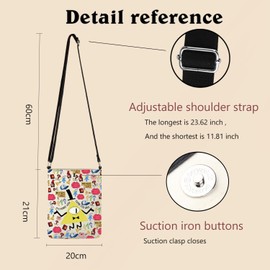 Mabel Gift Mystery Shack Cartoon Crossbody Bag Gravity F Cartoon Lovers Gift Bill Cipher Crossbody Bag, It's Funny How Cb 2, L