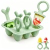 Baby Popsicle Molds Silicone 6-Cavity Ice Pop Mold for Toddlers