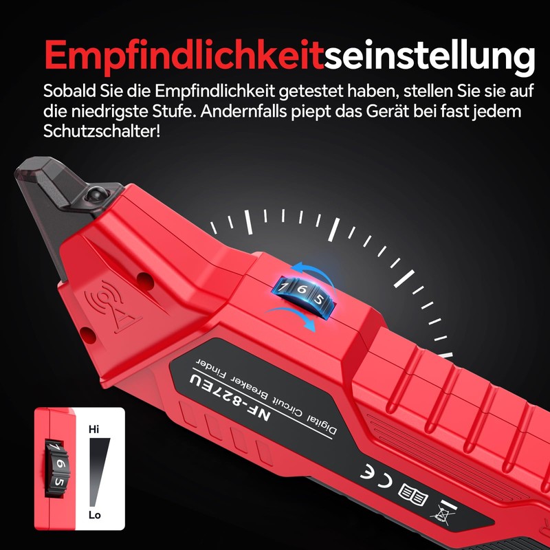NOYAFA NF-827EU Socket Tester, Fuse Finder with RCD Test and