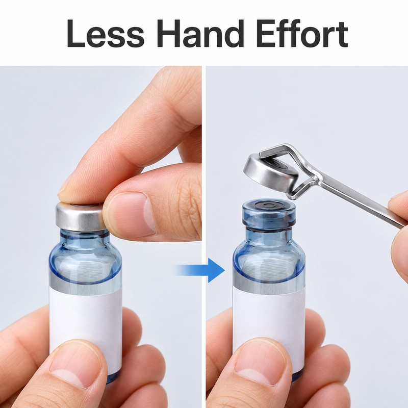 Portable Stainless Steel Vial & Bottle Cap Opener – Mini
