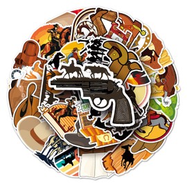Western Cowboy Stickers for Laptop(50 Pcs),Gift for Kids Teens Adults Girl,Cowboy Waterproof Stickers for Water Bottle,Vinyl Stickers for Scrapbook,Journal,Dairy,Skateboard