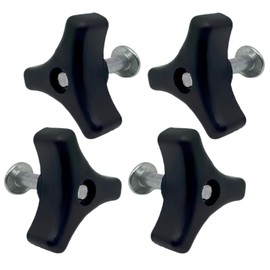 Paquete de 4 pomos de mango para cortacésped, tornillos de fijación triangulares para Honda y otras cortadoras de césped
