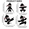 MAYJOYDIY 8 Style Ninja Stencil 30×30cm Martial Arts Painting Stencils