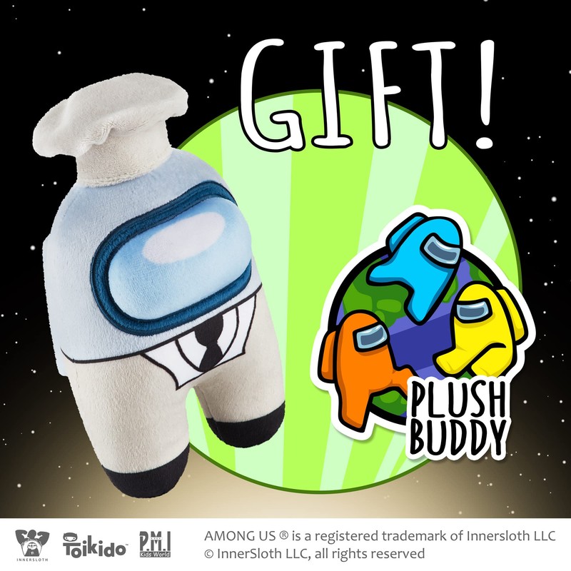 Among Us Crewmate Plush Buddies Series 2 - Grey