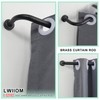 Lwiiom 2 Pack Wrap Around Curtain Rod for Windows 28