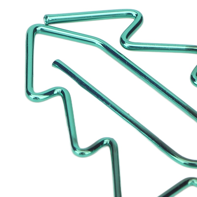 100Pcs Paper Clips Cute Unique Tree Shape Electroplating Process Lightweight