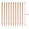100 Pieces Orange Wood Sticks Nail Art Cuticle Stick for