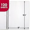 Mead Spiral Notebook, 3 Subject, Wide Ruled Paper, 7-1/2" x