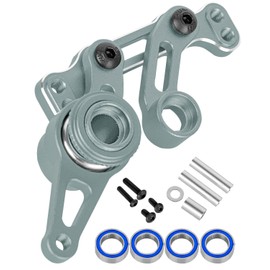 RCYouHott RC Steering Bellcranks Servo Saver Upgrades Part for ECX 1/10 2WD Ruckus,Axe,Brutus,Circuit,AMP MT,AMP DB,AMP Crush,K&N Torment,Aluminum Drag Link Set w/Bearings,Titanium