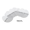 100Pcs Hair Heat Shield Guards with Scale Single Hole PVC