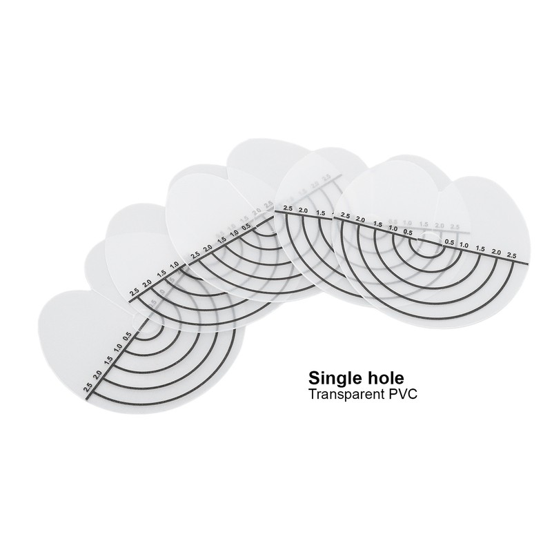 100Pcs Hair Heat Shield Guards with Scale Single Hole PVC
