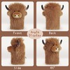 Curly-haired Highland Cow Driver Headcover Funny, Soft Cozy Plush Animal