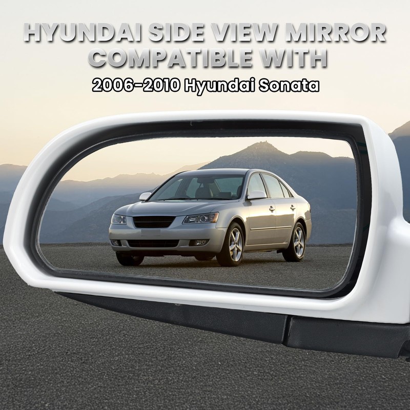 Left Driver Side Mirror Compatible with Hyundai Sonata 2006 2007
