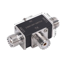 100W Antenna Switch, SO239 Interface, Manual Antenna Selector, 2 Way Antenna Splitter