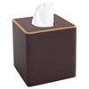 XNONE Tissue Box Cover Square Kleenex Box Holder PU Leather