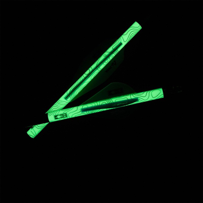 Bohning Glow in The Dark Topographical Arrow Wraps 13 Pack,