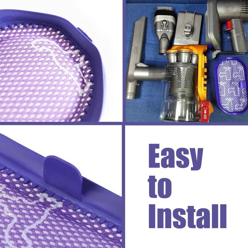 2 Pcs Filter for Dyson DC30/DC31/DC34/DC35/DC44/DC45/DC43H Digital Slim,DC56 Washable Pre-Filter