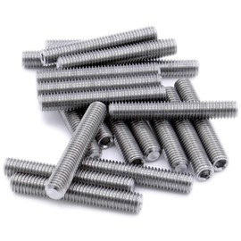 M6 (6mm x 60mm) Hex Socket Grub Screw (Cup Point) - Stainless Steel (A2) (Pack of 10)