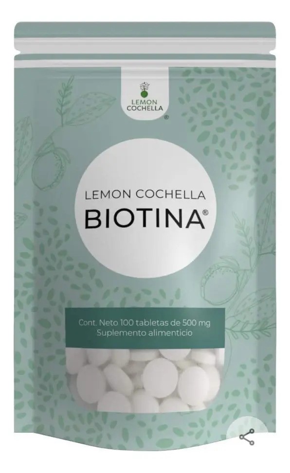 Biotina Lemon Cochella. 2 Bolsas -100 Tabletas