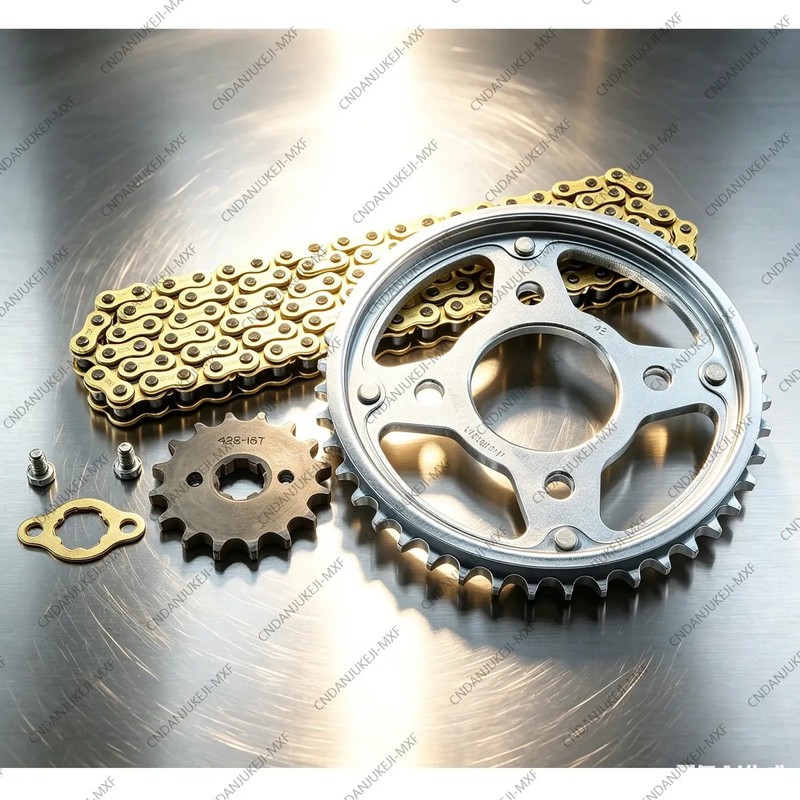Kit Arrastre Sprocket Racing Para Hero Hunk 160r 150 Dorada