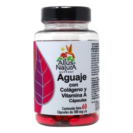 Aguaje Colágeno Y Vitamina A 60 Cáps. De 500 Mg C/u Altus Sabor Sin Sabor